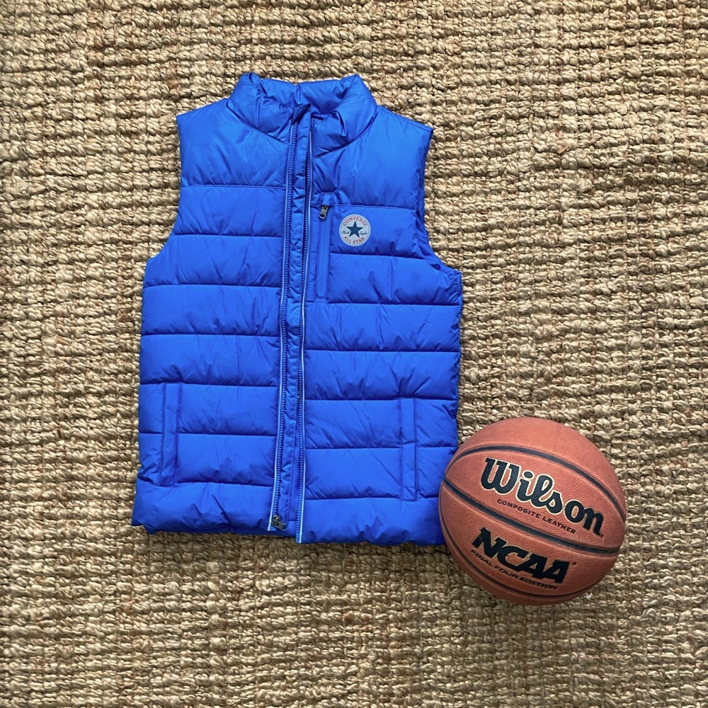 Blue Converse Puffy Jacket Boys